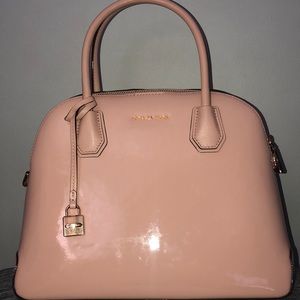 Michael Kors Mercer Large Patent Leather Satchel.